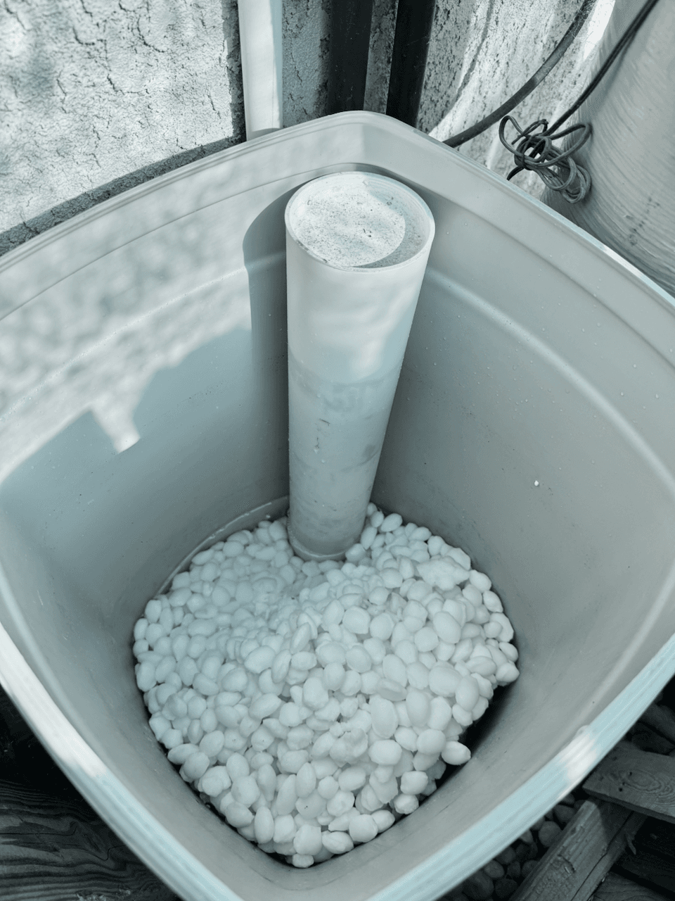 Checking the brine tank salt level